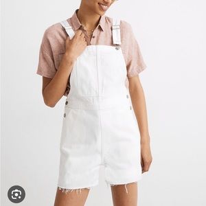 Madewell Adirondack Denim Shorts Overalls L